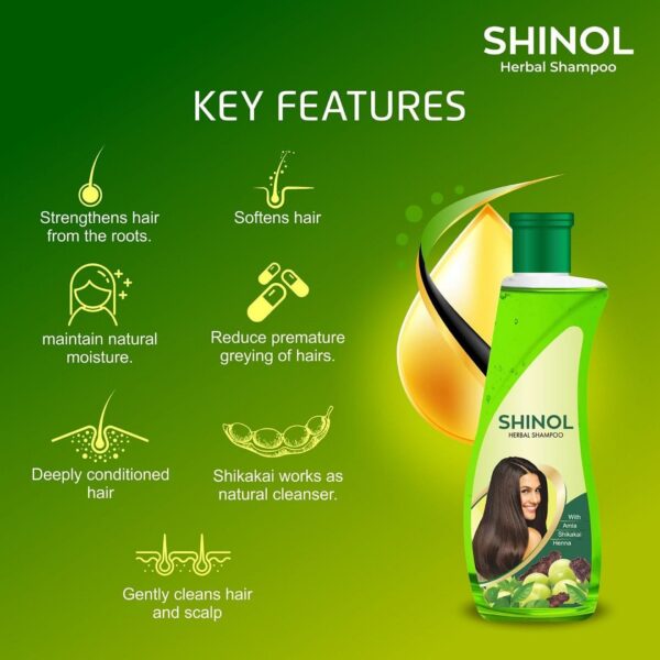 Shinol Herbal Shampoo(150ml) - Image 4