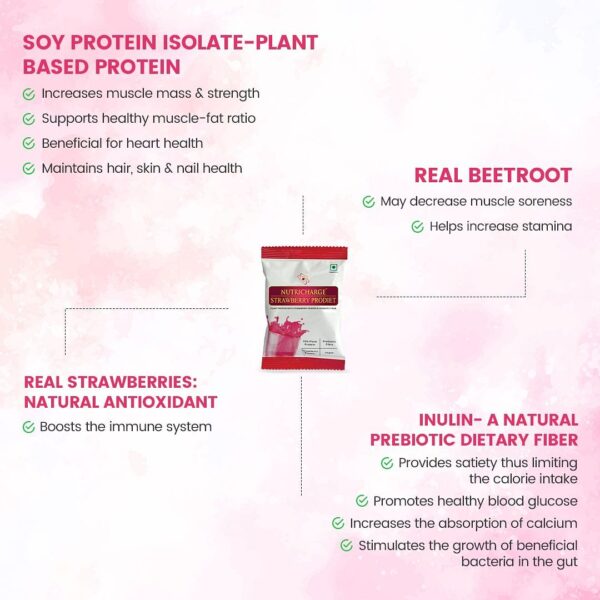 New Doy Pack Nutricharge Strawberry Prodiet  - Image 4