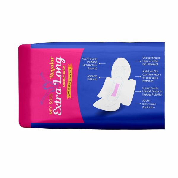 Key Soul Regular Extra Long Sanitary Napkin - Image 3