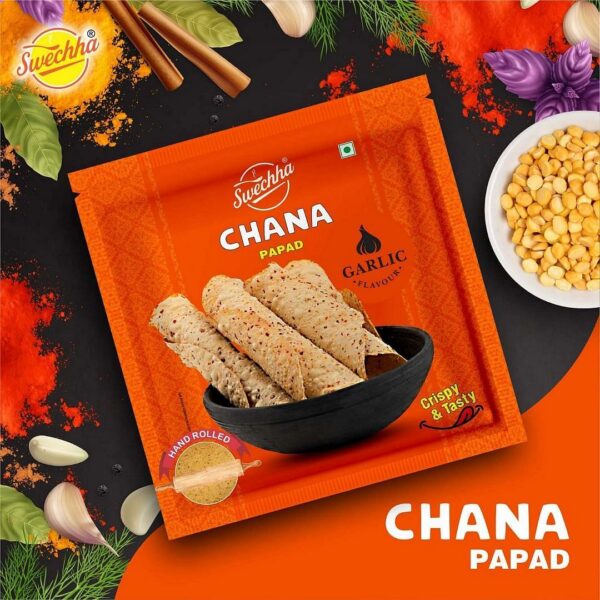 Garlic Chana Papad(250g) - Image 2