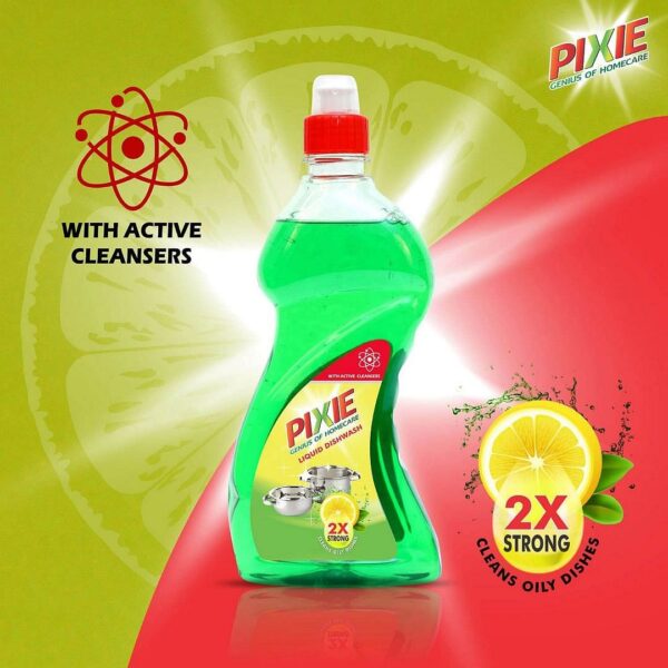 New Pixie Dishwash Liquid(500ml) - Image 3