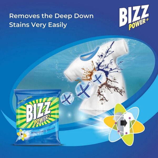 Bizz power plus washing Powder(500g) - Image 3