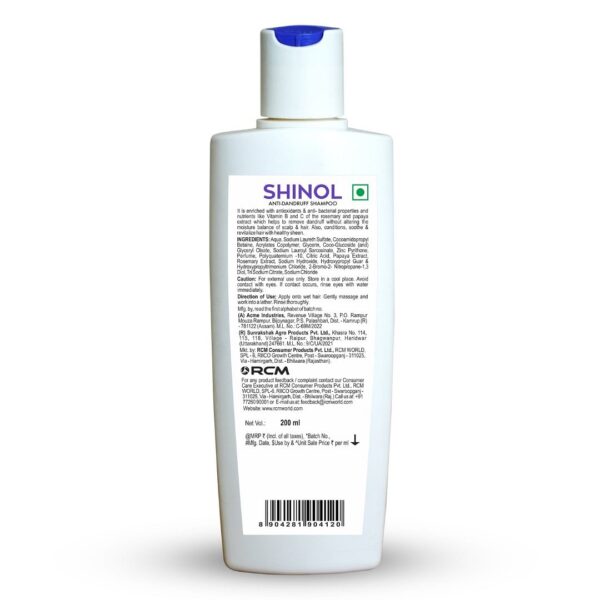 Shinol Anti Dandruff Shampoo(200ml) - Image 5