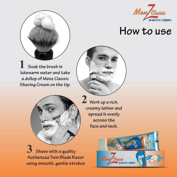 Men Z Classic Shaving Cream(70g) - Image 6