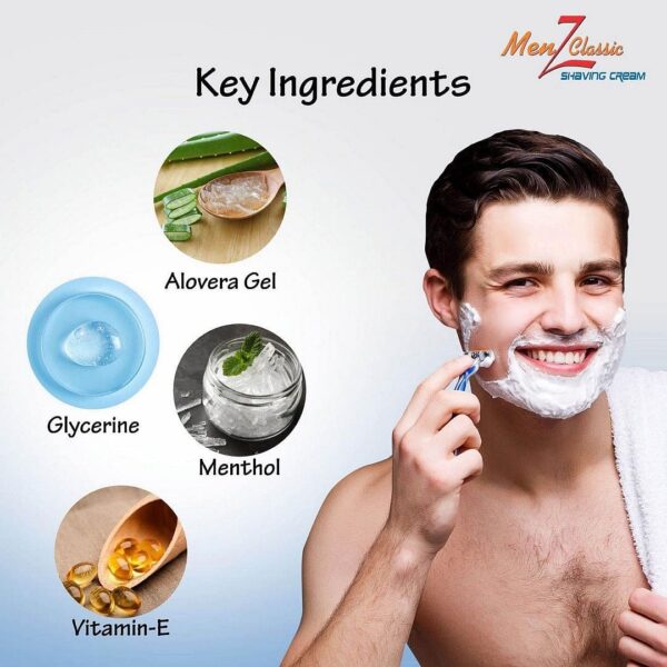 Men Z Classic Shaving Cream(70g) - Image 5