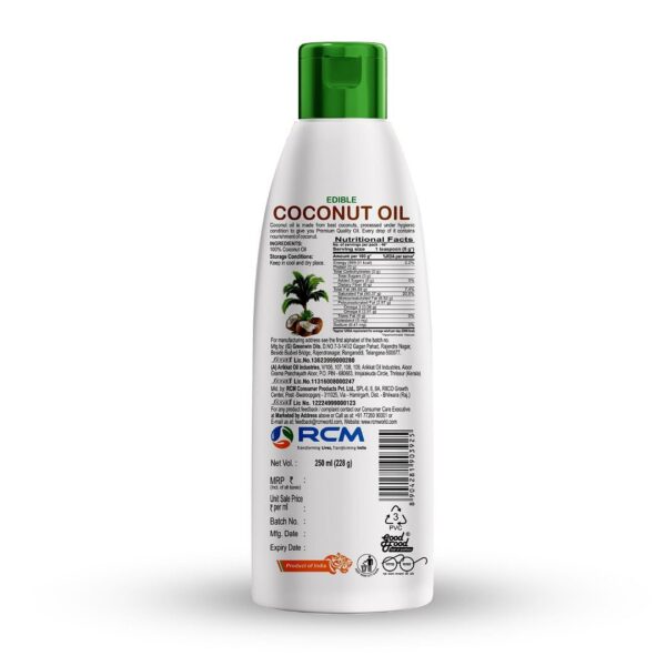 Edible Coconut Oil(bottle)(250ml) - Image 2