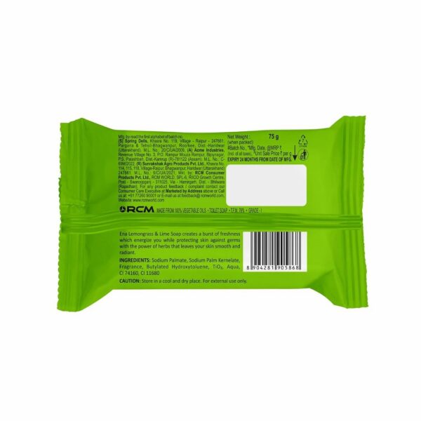 Lime And Lemongrass Soap(75g) - Image 7