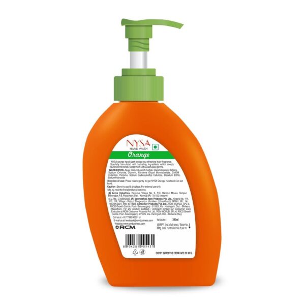 Nysa Orange Handwash(300 Ml) - Image 5