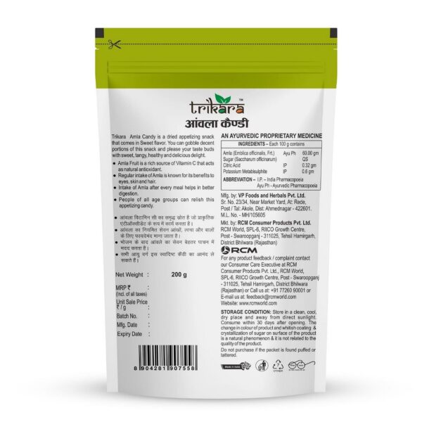 Trikara Sweet Amla Candy, 200 g - Image 2