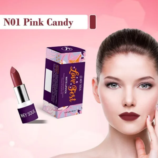 Key Soul Matte Lipstick N01 Pink Candy - Image 2